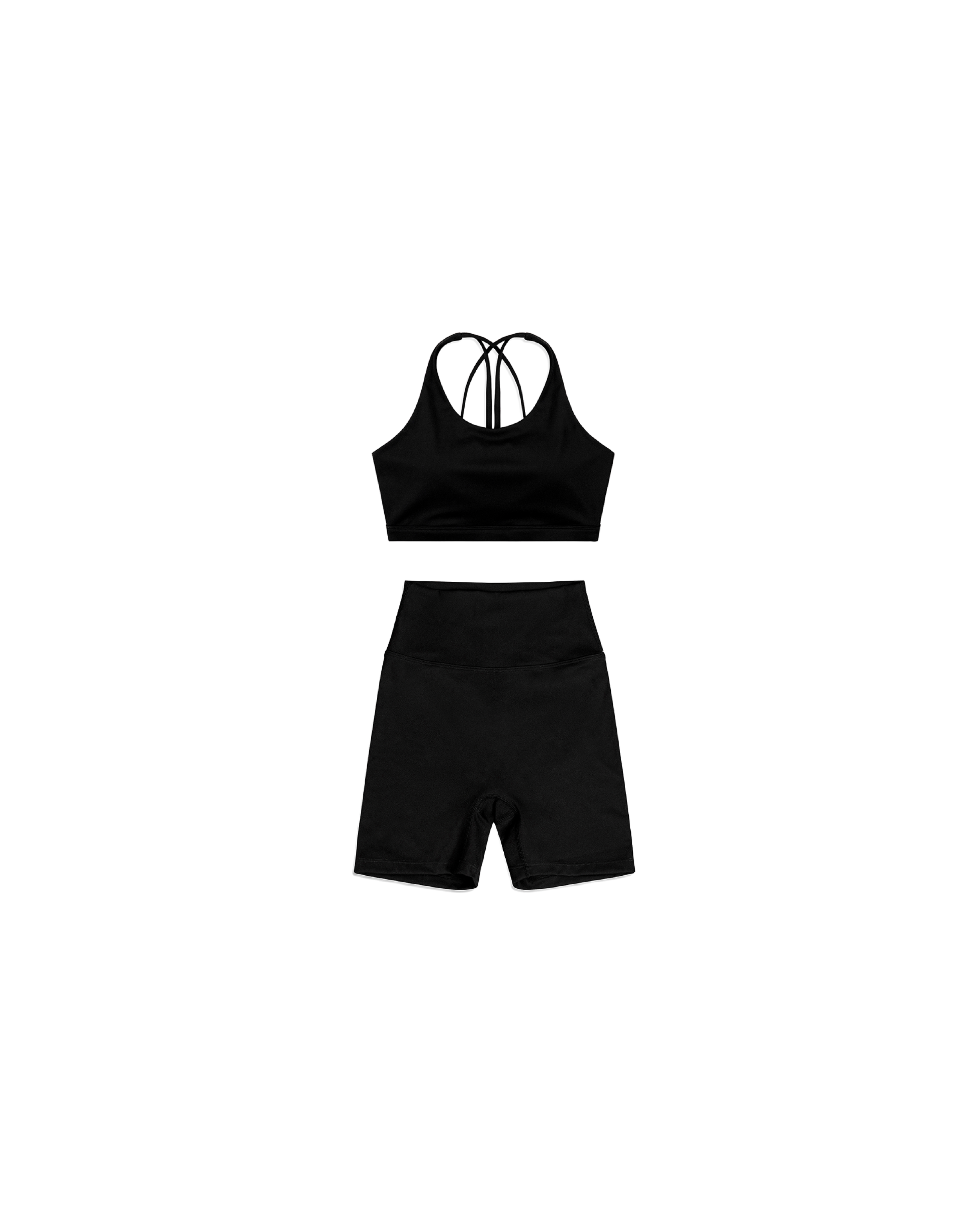 Women's Origins Sports Bra Multi Strap & Shorts (Bundle)