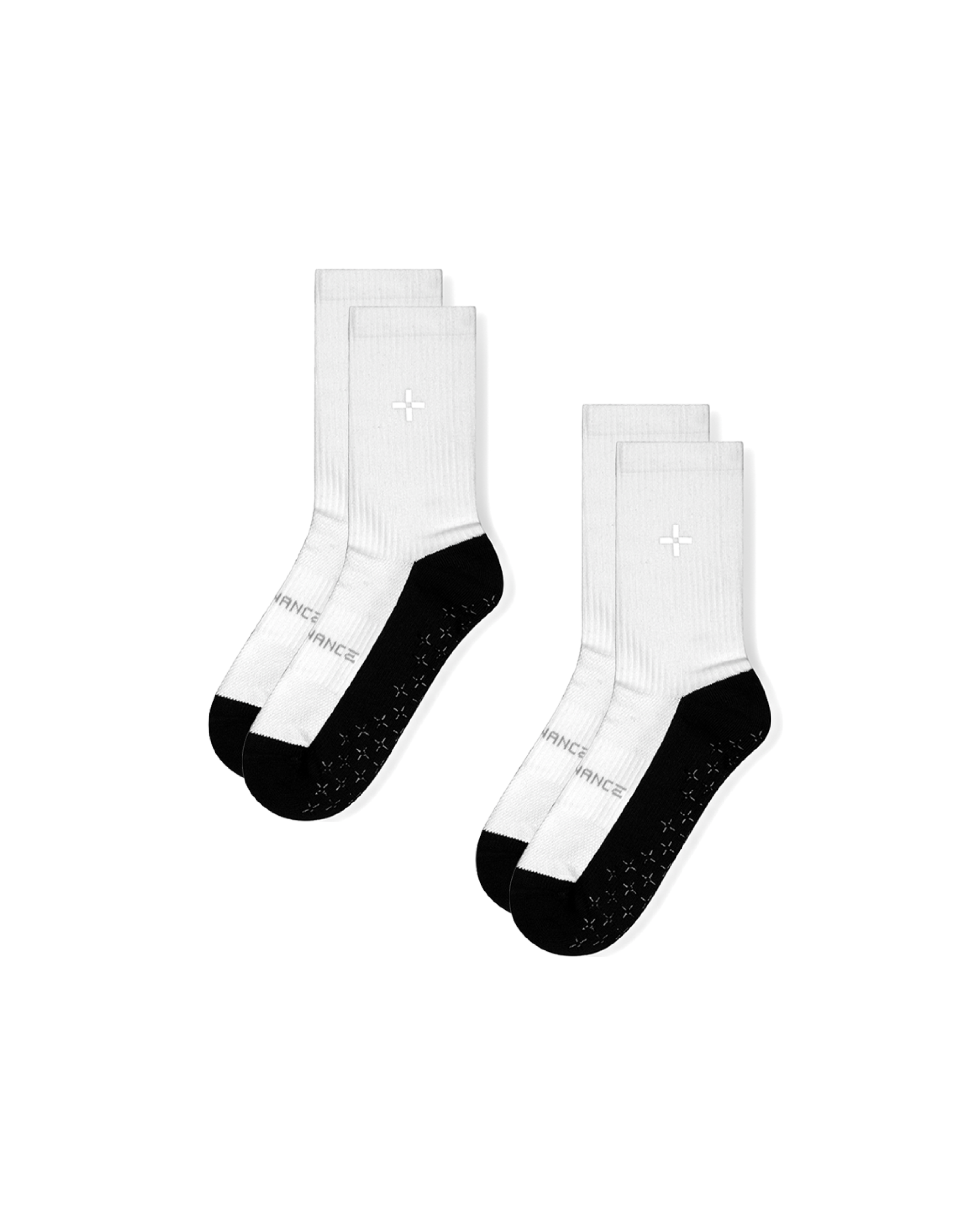 Grip Socks – White (2 Pack)